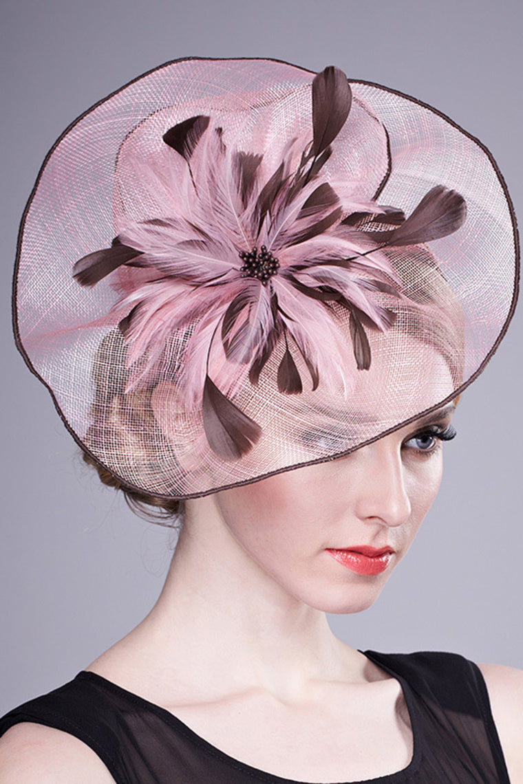 Ladies' Eye-Catching Cambric With Feather Fascinators