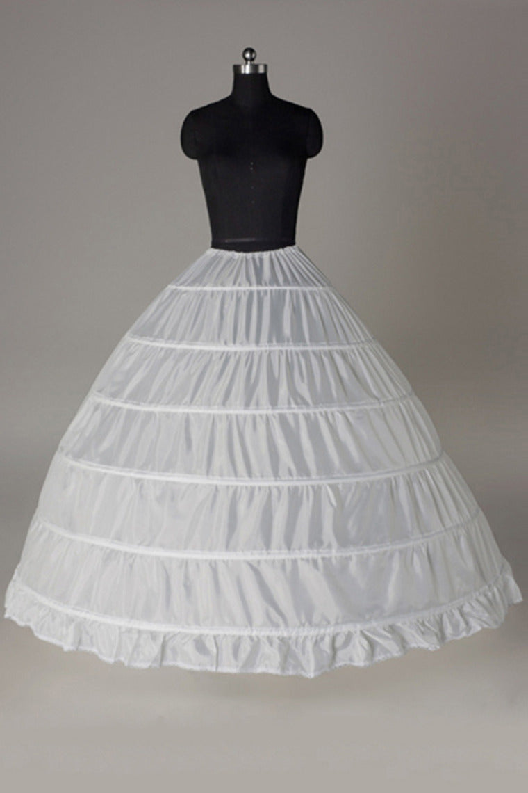 Women Nylon Floor Length 1 Tier Ball Gown Petticoats P005