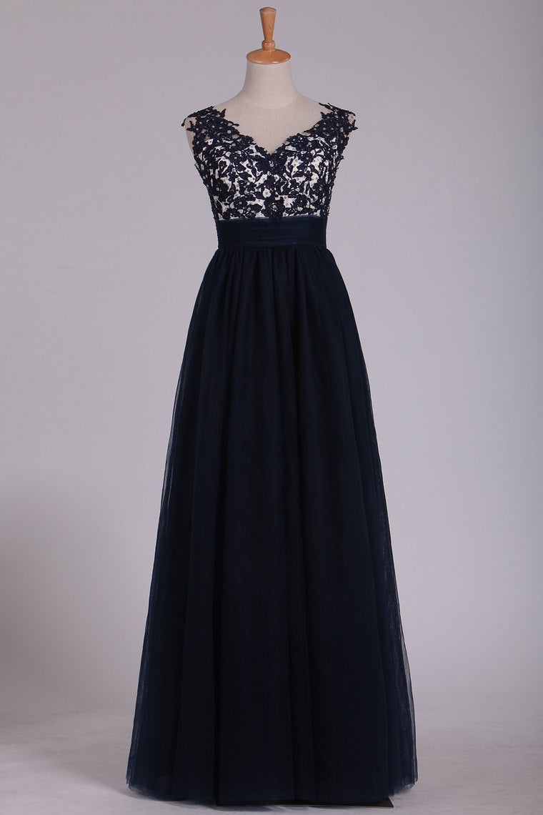 2022 New Arrival Off The Shoulder A Line Prom Dresses With Beads And Embroidery Tulle