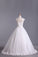 2022 High Neck A Line Wedding Dresses Tulle With Applique & Beads