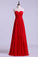 2024 Simple Prom Dresses Sweetheart A Line Floor Length Chiffon With Ruffles