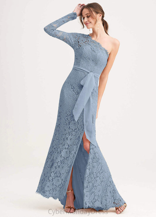 Adalyn Off The Shoulder Spaghetti Staps Sleeveless Floor Length Natural Waist A-Line/Princess Bridesmaid Dresses