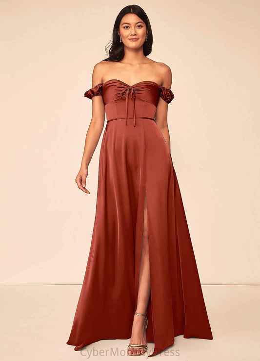 Chloe Floor Length Sleeveless Natural Waist A-Line/Princess Spaghetti Staps Bridesmaid Dresses