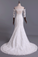 2024 Hot Mermaid Wedding Dresses 3/4 Length Sleeves Court Train With Applique New