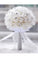 Round Foam Bridal Bouquets With Rhinestones