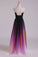 2022 Prom Dresses A Line Sweetheart Sweep/Brush Chiffon Multi Color Ship Today