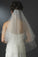 Beaded Two Layers Elbow Length Wedding Veils V054