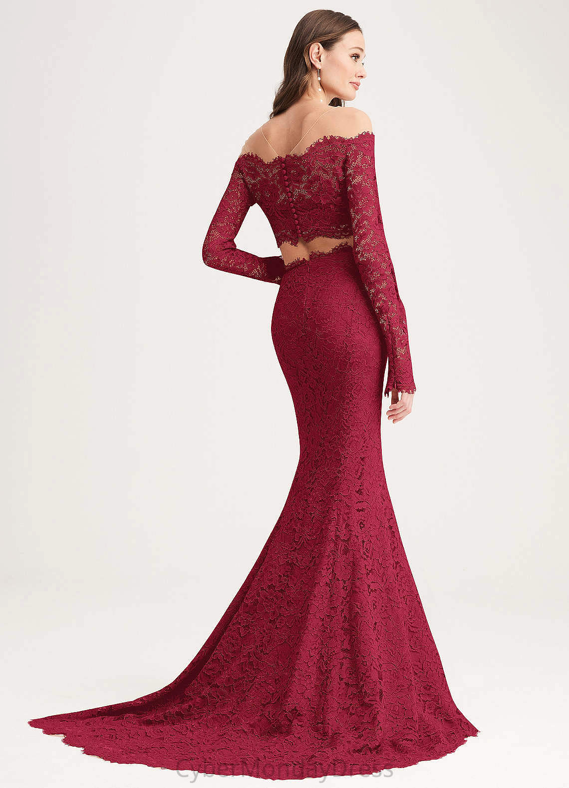Natalie Short Sleeves A-Line/Princess Empire Waist Floor Length Bridesmaid Dresses