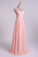 2024 High Neck Prom Dresses A-Line Chiffon With Beads And Ruffles