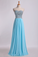2022 Sweetheart Prom Dresses A-Line Chiffon Floor Length With Beading/Sequins