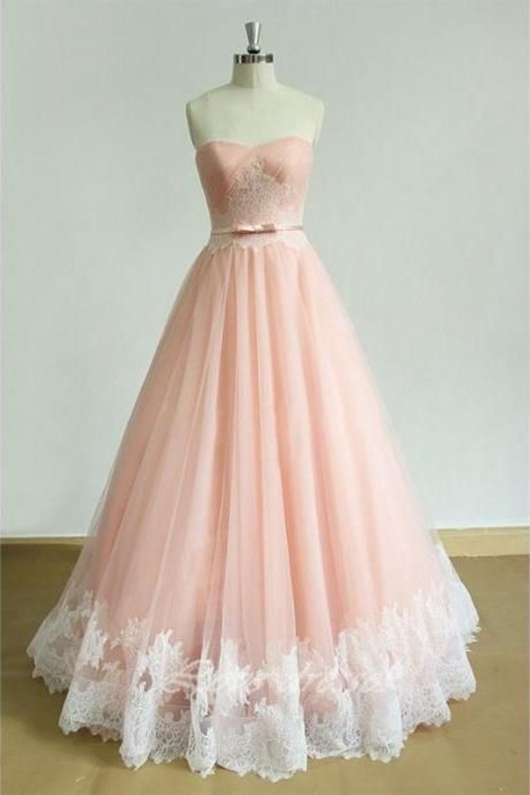 2024 New Arrival Prom Dresses Lace Up Back A-Line Sweetheart With Belt And Ruffles Tulle