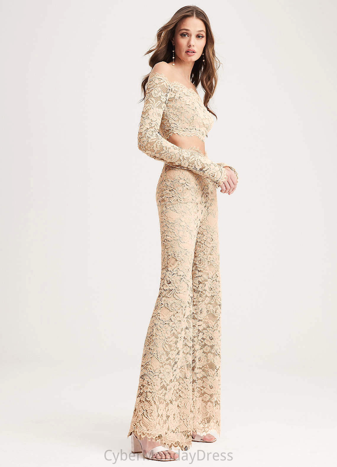Cheyanne A-Line/Princess Sleeveless V-Neck Natural Waist Knee Length Bridesmaid Dresses