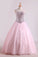 2022 Awesome Ball Gown Sweetheart Prom Dresses Beaded Floor Length Lace Up