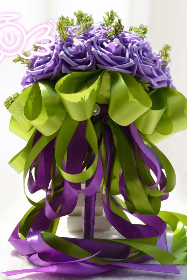 Fascinating Round/Ribbon Foam Bridal Bouquets
