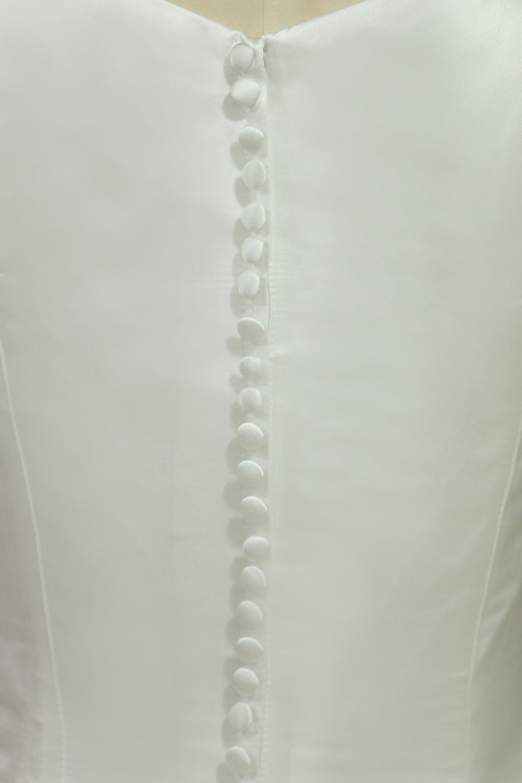 2024 Wedding Dresses A-Line Spaghetti Straps Court Train Organza With Removable Sash Zipper Back Plus Size