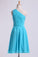 2013 One Shoulder Bridesmaid Dresses A Line Knee Length Chiffon With Ruffle