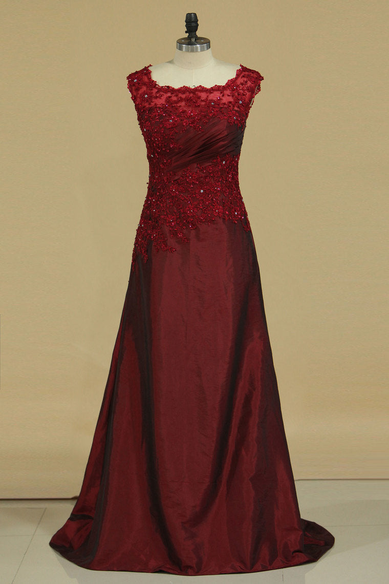2022 Chic Mother Of The Bride Dress Scoop Sheath Burgundy