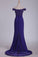 2022 Mermaid Bridesmaid Dresses Off The Shoulder With Applique And Beads Spandex