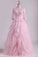 2024 Scoop Half Sleeve A Line Mother Of The Bride Dresses With Applique Tulle