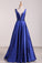 2022 Satin Prom Dresses Straps Beaded Waistline A Line Floor Length