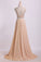 2022 Sexy Prom Dresses Halter Two Pieces A Line With Flowing Chiffon Skirt Beaded
