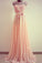 Scoop Prom Dresses A Line Chiffon With Applique And Ribbon Lace Up Back