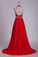 2022 Prom Dresses A Line Halter Chiffon With Beading And Ruffles