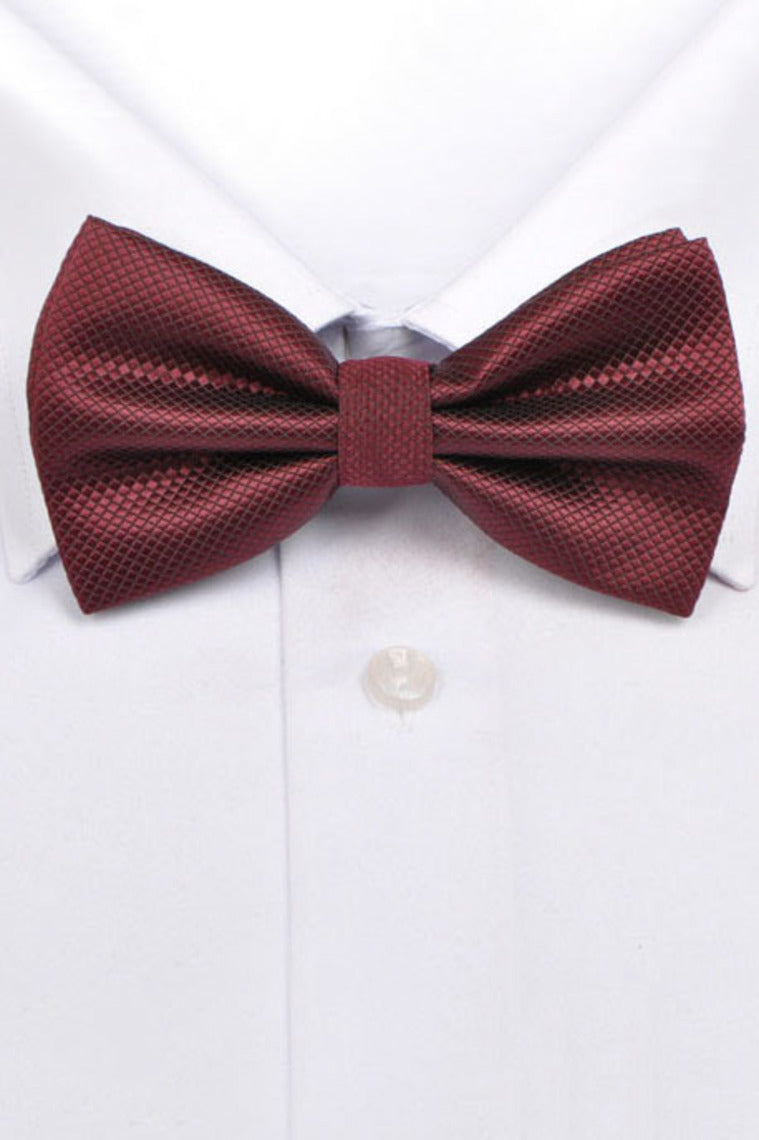 Fashion Polyester Bow Tie Burgundy
