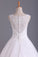 2022 Hot Bateau Wedding Dresses A Line Tulle With Applique