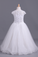 2022 Flower Girl Dresses Short Sleeves Scoop A Line With Applique And Ribbon Tulle
