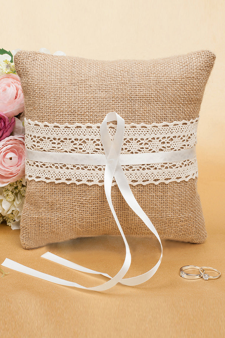 Gorgeous Ring Pillow With Bow/Lace