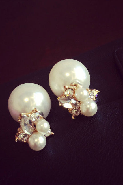 Unique Alloy/Pearl Ladies' Earrings