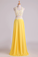 2022 New Arrival Halter Prom Dresses A-Line With Applique Chiffon