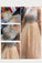 2024 Scoop A Line Prom Dresses Tulle With Beads And Bow-Knot