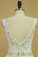 2022 Bridal Dresses A Line V-Back Tulle Chapel Train V-Back Applique & Sash