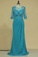 2022 Scoop With Applique & Beads Mother Of The Bride Dresses Chiffon Mid-Length Sleeves