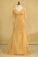 2022 Plus Size Half Sleeves V Neck Mother Of The Bride Dresses Mermaid Tulle With Applique Sweep Train Color Gold