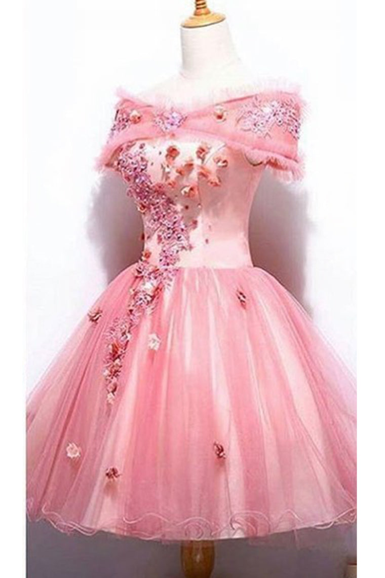 2024 Homecoming Dresses A Line Short/Mini Tulle With Applique