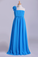 2022 Junior Bridesmaid Dresses A-Line One Shoulder Chiffon With Handmade Flower Floor Length
