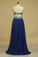 2022 Sleeveless A Line Floor Length Prom Dresses With Shiny Rhinestone Chiffon