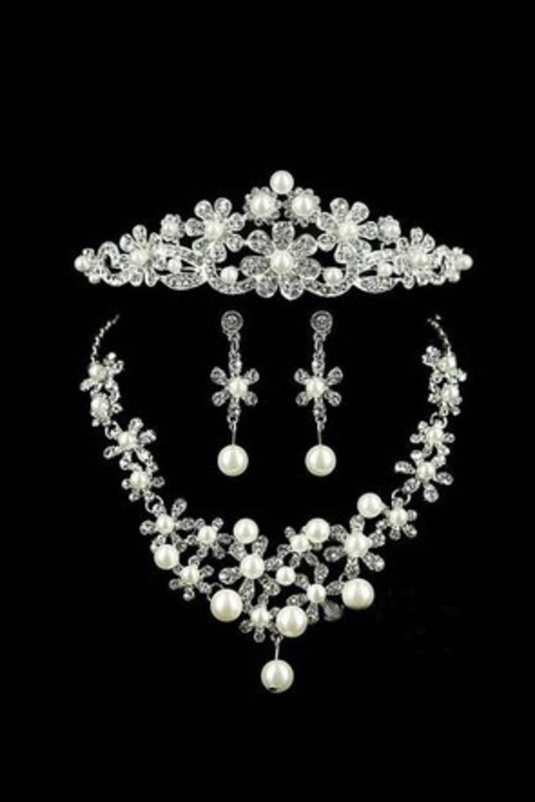 Gorgeous Alloy/Pearl Ladies' Jewelry Sets #TG07-08