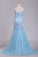 2024 Sweetheart Mermaid Prom Dresses Beaded Bodice Tulle Sweep Train