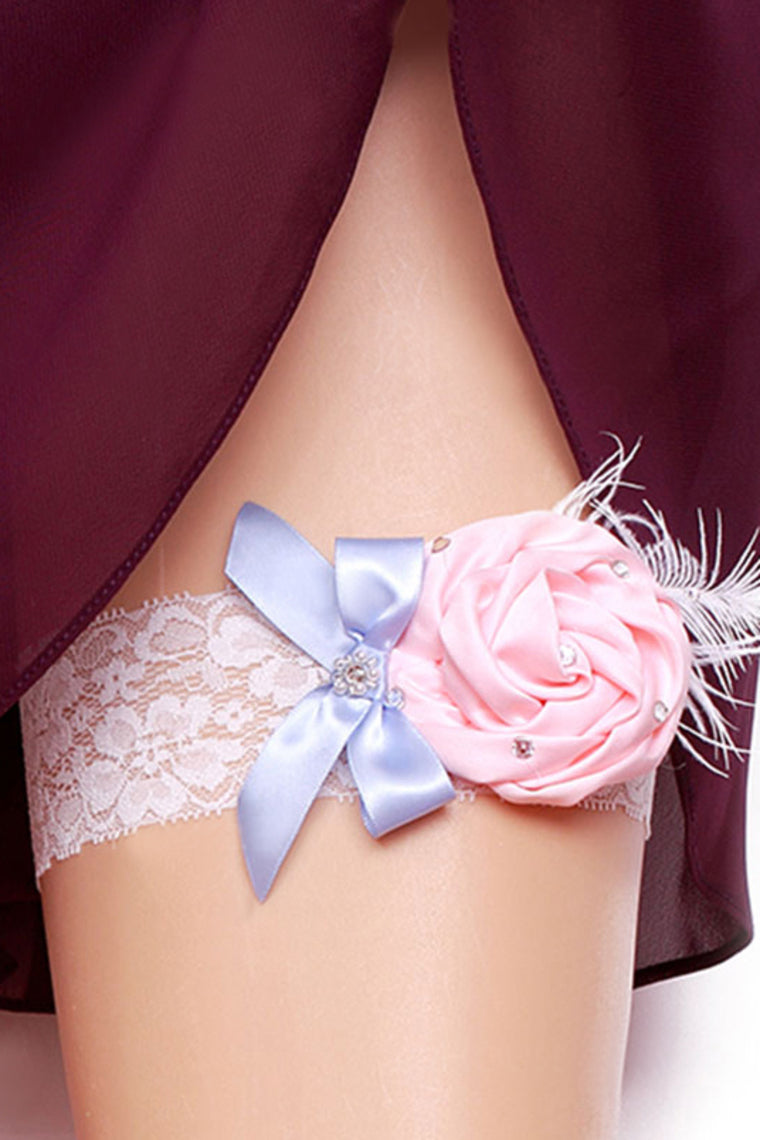 Elegant Lace/Chiffon Wedding Garters