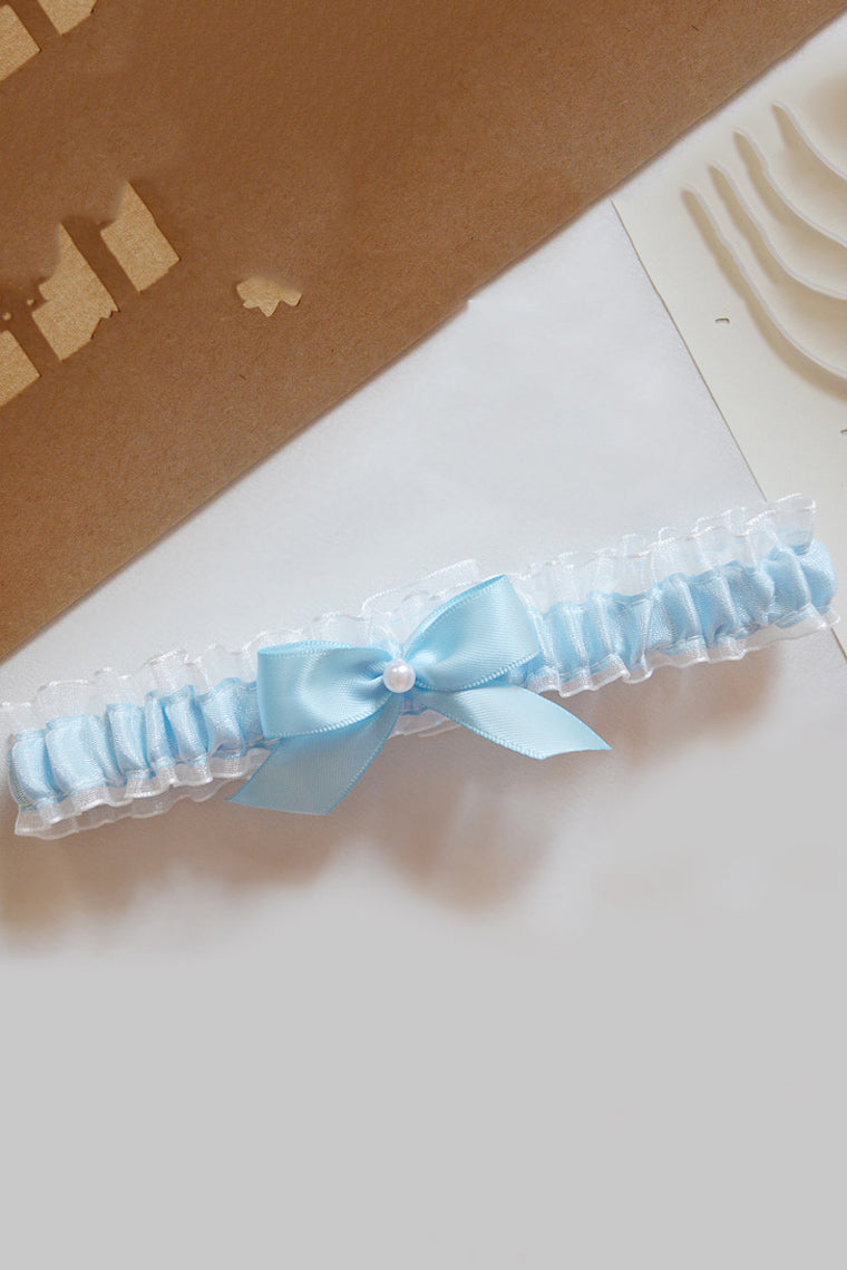 Lovely Satin With Bowknot Wedding Garters
