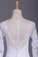 2022 Wedding Dresses Scoop Long Sleeves Spandex Court Train With Applique