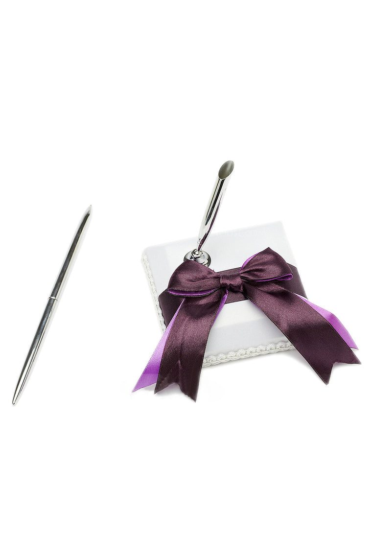 Bows Ribbons Guestbook & Pen Set