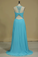 2022 Scoop With Beads And Ruffles Prom Dress A Line Chiffon Open Back
