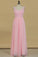2022 Bridesmaid Dresses V Neck A Line Chiffon With Beads Floor Length