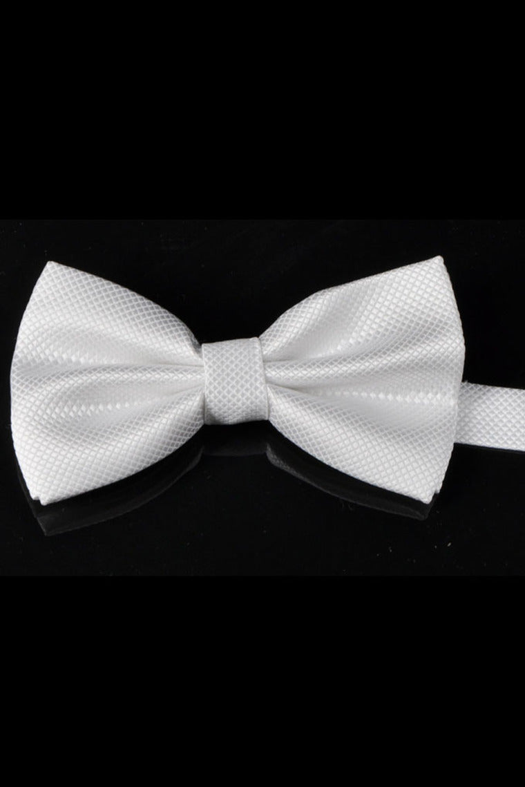 Fashion Polyester Bow Tie White