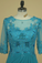 2022 Scoop With Applique & Beads Mother Of The Bride Dresses Chiffon Mid-Length Sleeves
